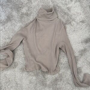 Topshop Beige Cowl Neck Sweater